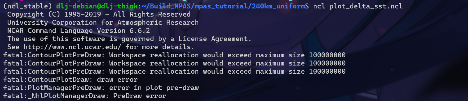 problem screenshot